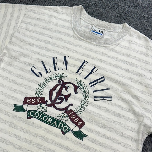 Gear For Sports Other - Vintage Tourist T-Shirt Mens Large Striped Glen Eyrie Colorado Destination Tee